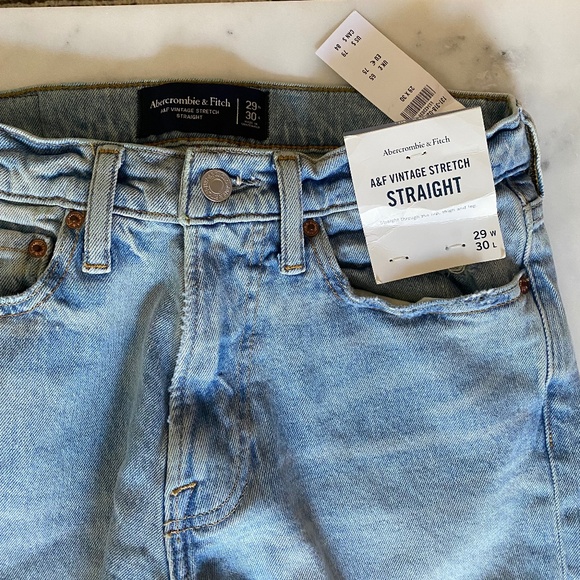 Men's Abercrombie & Fitch Vintage Stretch Straight Jean - Picture 4 of 4